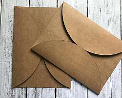 Envelope para convite kraft Envelope para convite kraft