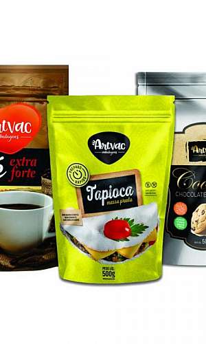 Embalagem metalizada com zip Embalagem metalizada com zip